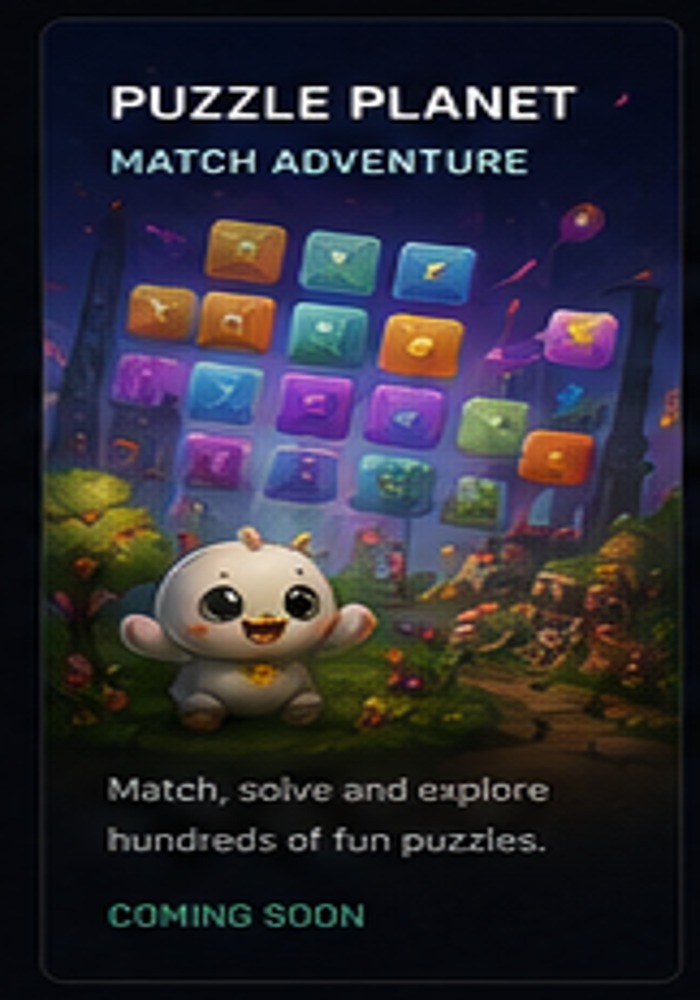 Colorful puzzle matching game concept