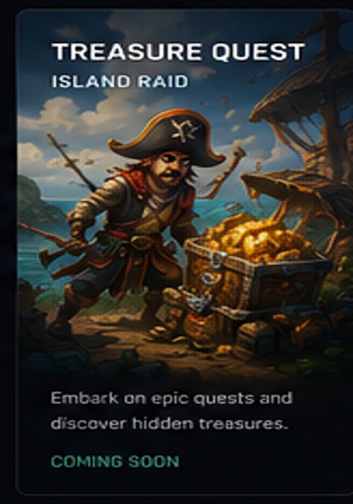 Treasure adventure game concept